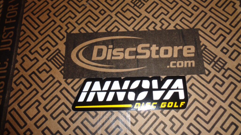 disc golf mystery box sticker